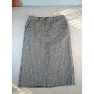 LL Bean A Line Long Maxi Skirt Women's 12 Petite Classic Fit Pockets Lined